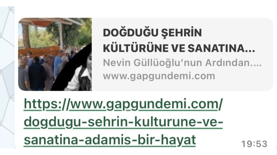 DOĞDUĞU ŞEHRİN KÜLTÜRÜNE VE SANATINA 