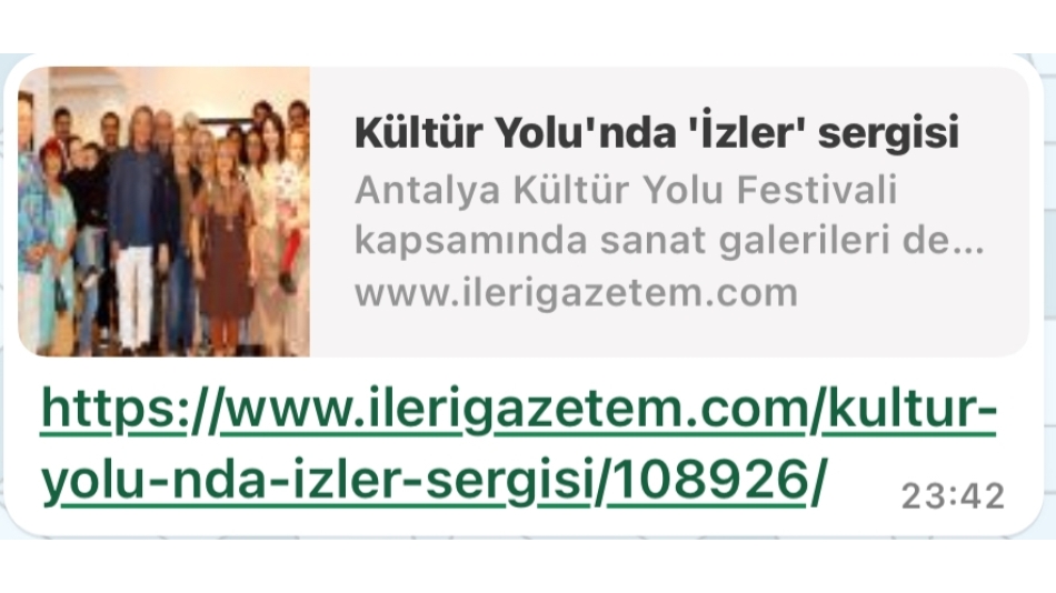 KÜLTÜR YOLU PROJESİ ANTALYA’DA (Basın-Yayın Birimi)